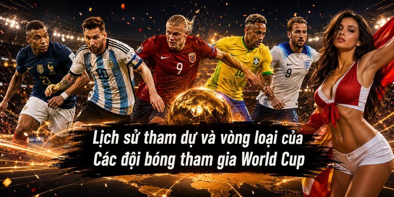 Lịch sử tham dự và vòng loại của Các đội bóng tham gia World Cup