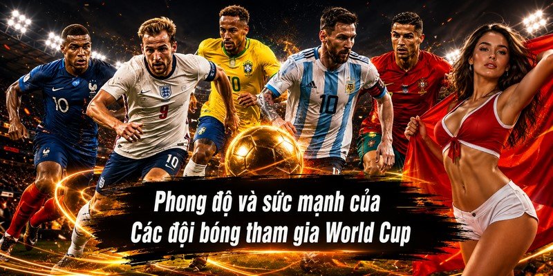 Phong độ và sức mạnh của Các đội bóng tham gia World Cup