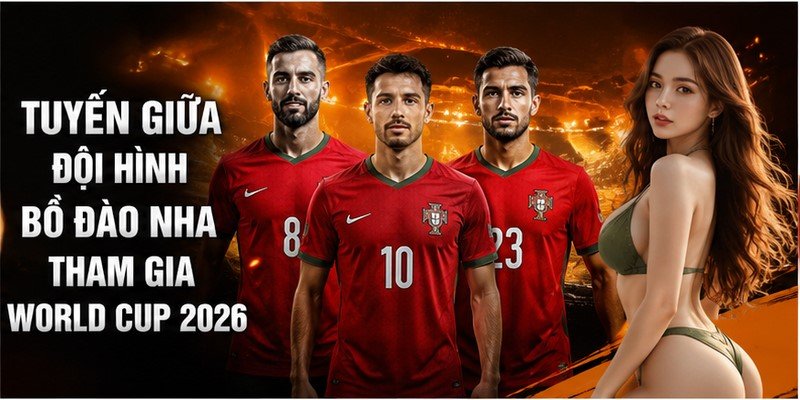 Tuyến giữa đội hình Bồ Đào Nha tham gia World Cup 2026