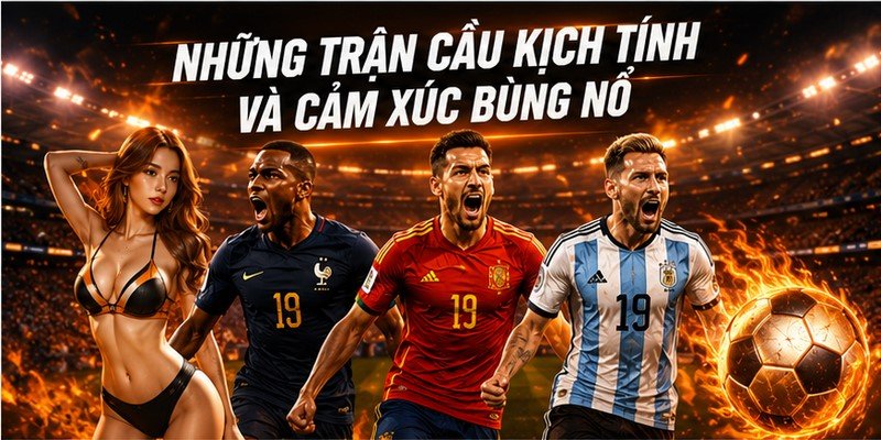 Những trận cầu kịch tính và cảm xúc bùng nổ