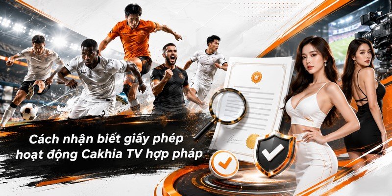 Cách nhận biết giấy phép hoạt động Cakhia TV hợp pháp