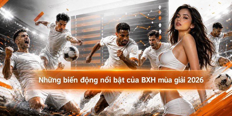 Những biến động nổi bật của bảng xếp hạng mùa giải 2026