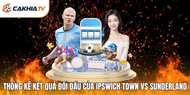 Thống kê kết quả đối đầu của Ipswich Town vs Sunderland